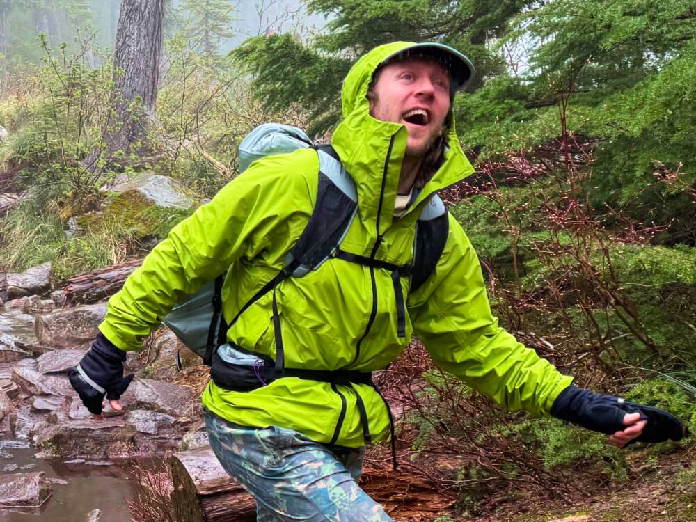 The North Face Papsura Jacket Futurelight Summit Series-3 hanging out in the rain