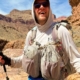 Wearing an Aarn Backpack for review in the desert, mountain magic 50 pro