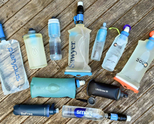 all of the Best Ultralight Water Filters side by side