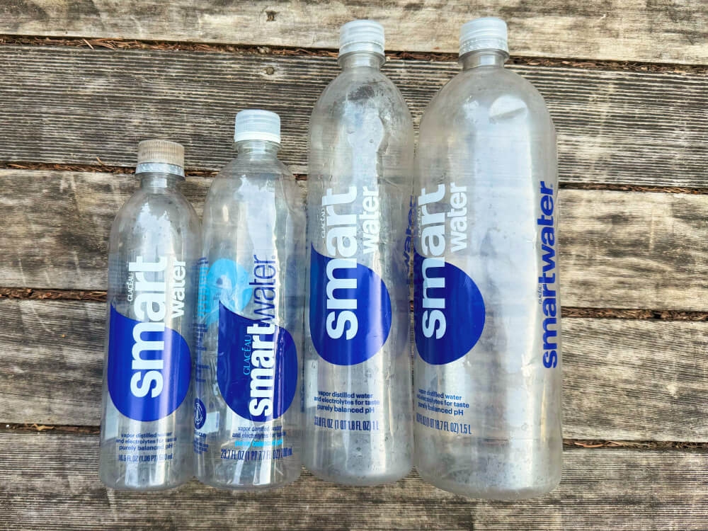 4 hard ultralight water bottles