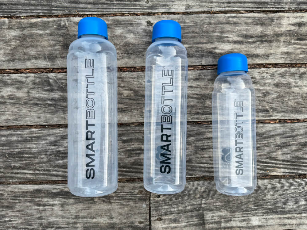 3 reusable Hard Ultralight Water Bottles
