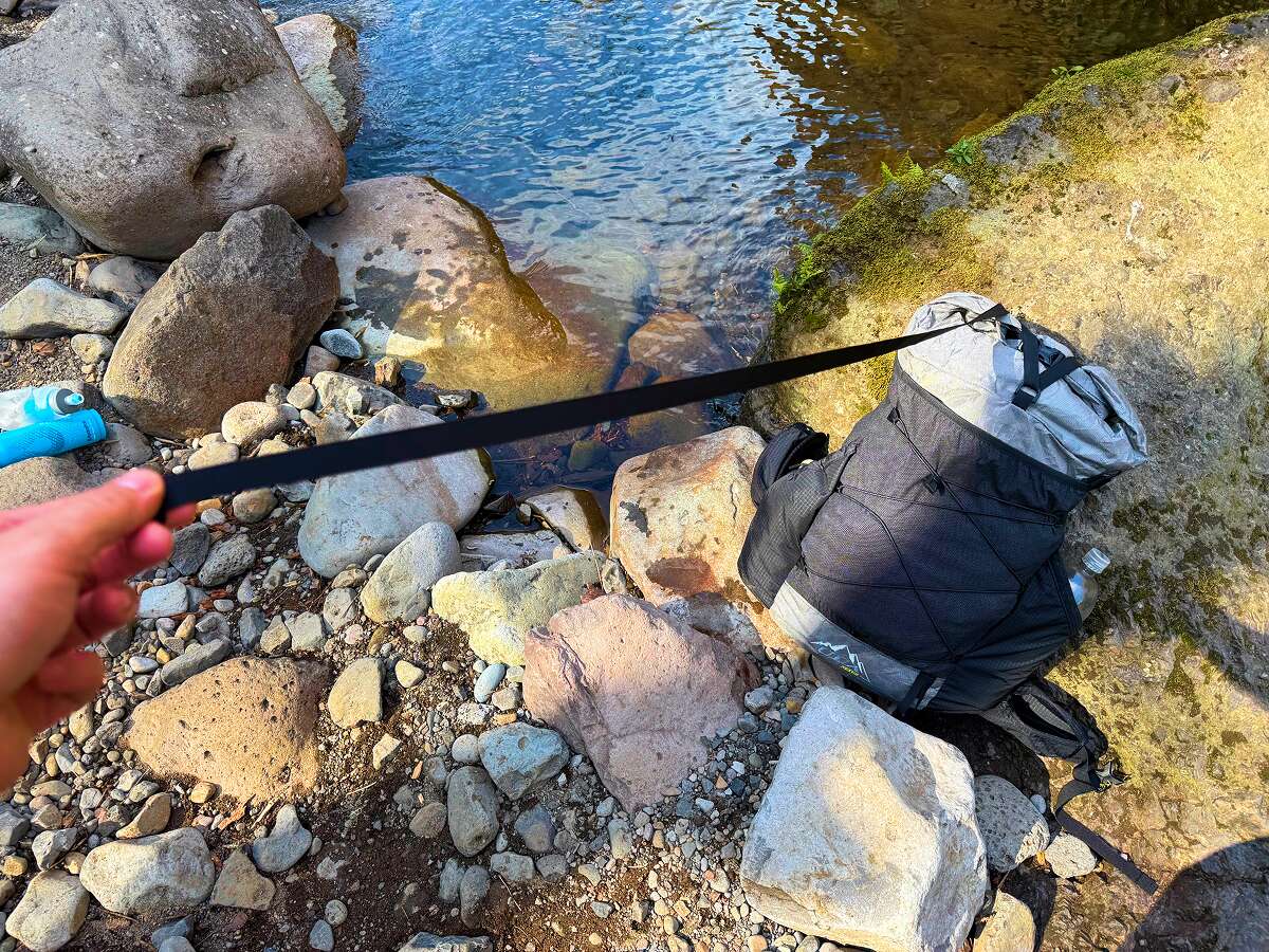 ULA Nexus Review-4 unusually long top strap of ULA Nexus