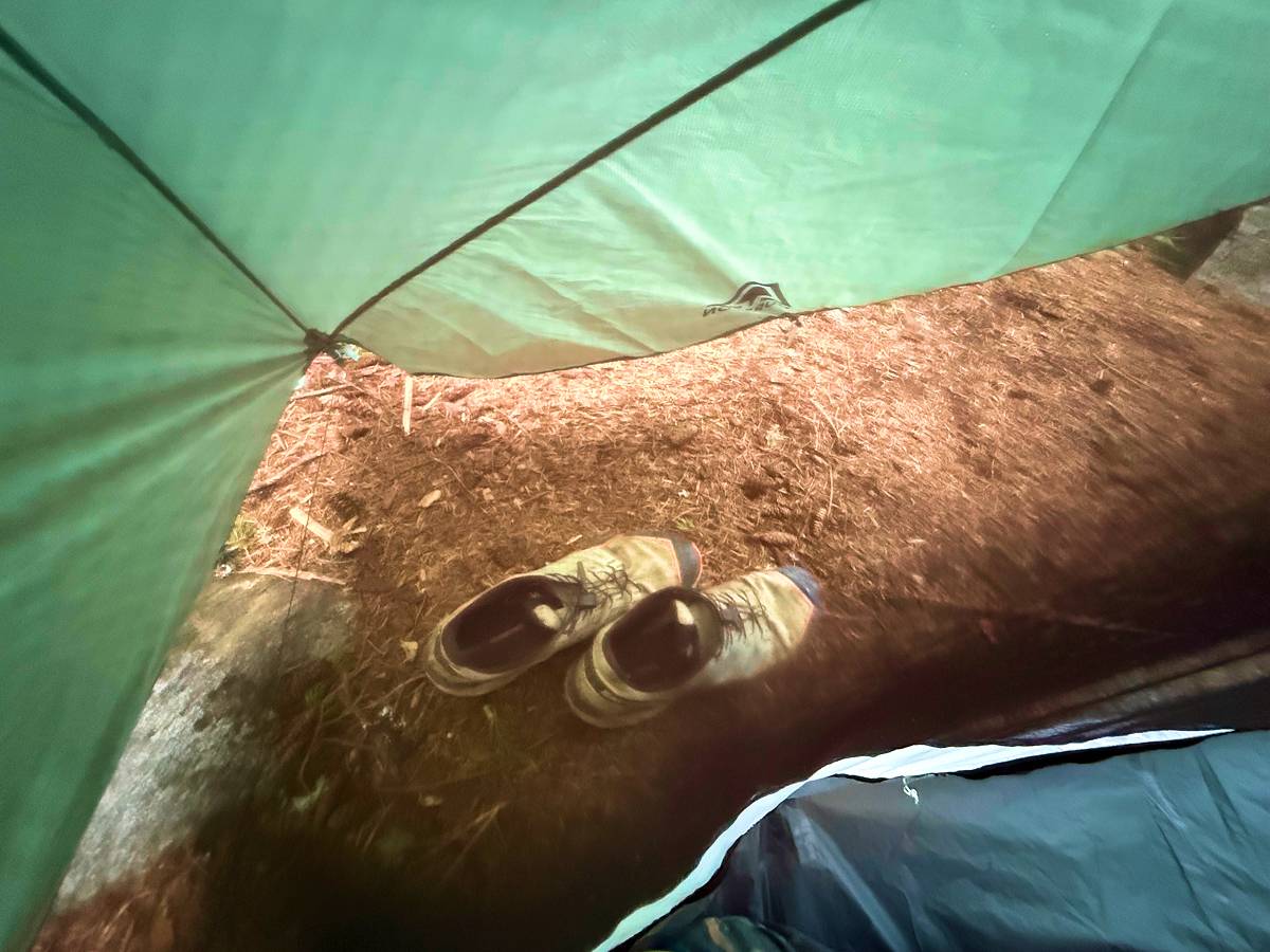 compressed-Durston X-Dome 2 Review-8 reviewing the vestibule of durston x-dome 2 tent
