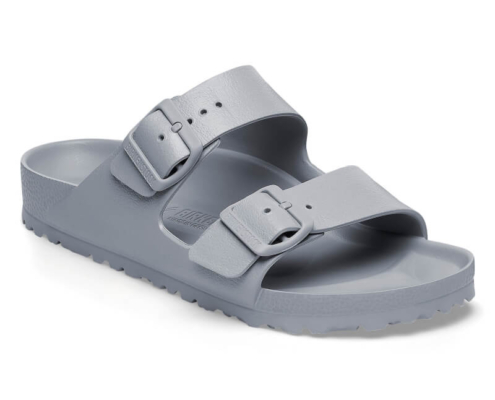 gray birkenstocks