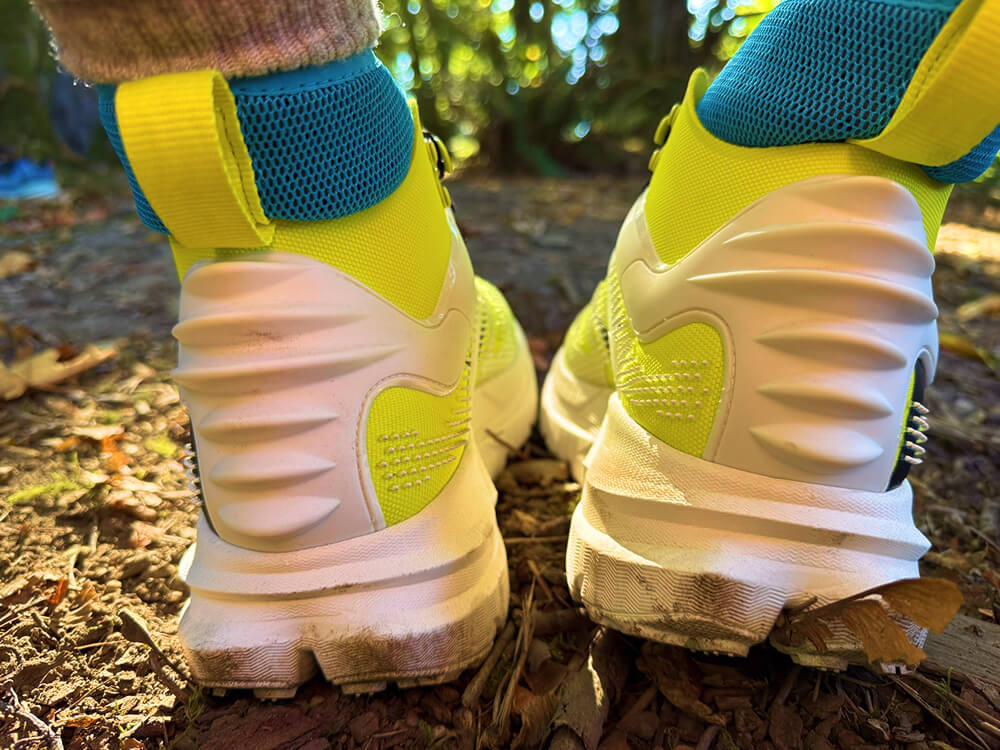 decorative heel ridges