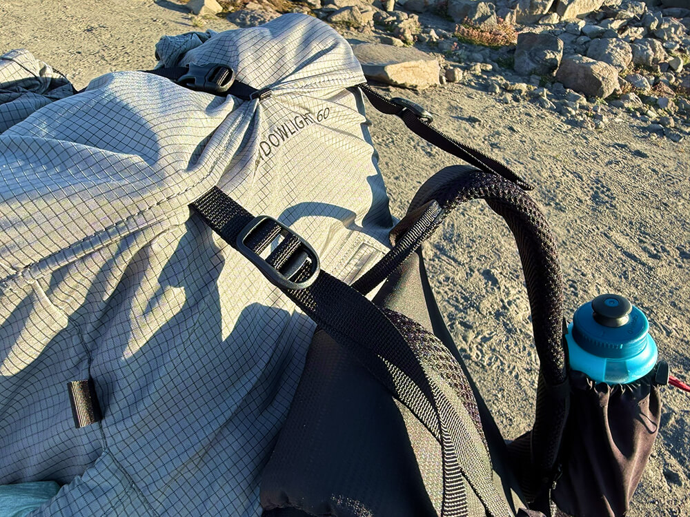 Outdoor Vitals Shadowlight Carbon 60 backpack-10 close up on shadowlight load lifters