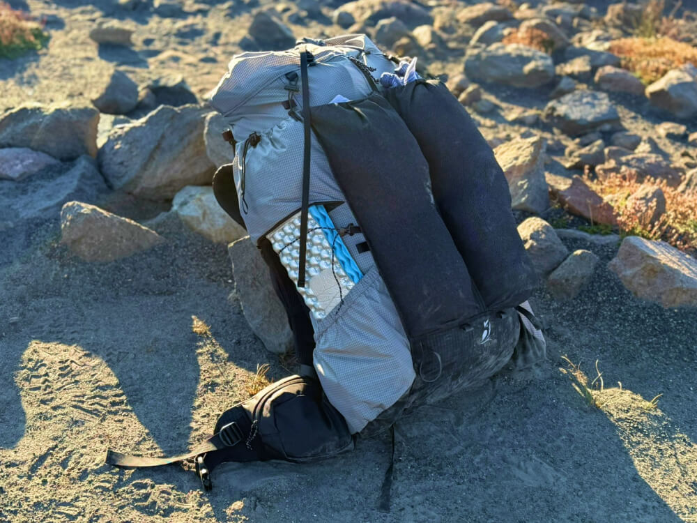 Outdoor Vitals Shadowlight Carbon 60 backpack-11 an ultralight backpack on the ground