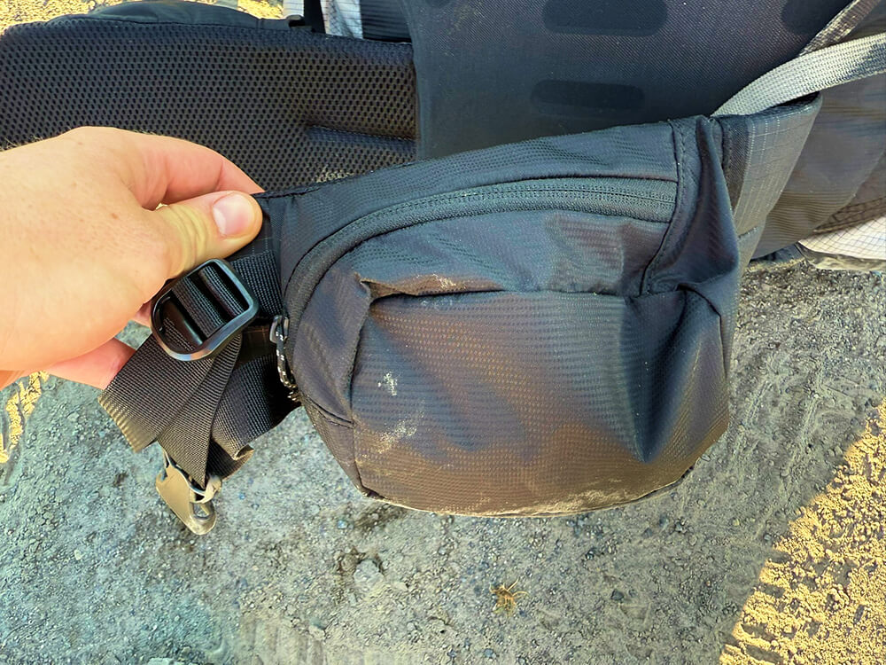 Outdoor Vitals Shadowlight Carbon 60 backpack-9 hip belt pocket