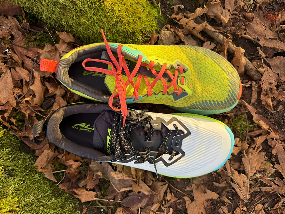 Altra Wild 2 vs 3+-4 Altra Wild 2 vs 3+ top down view