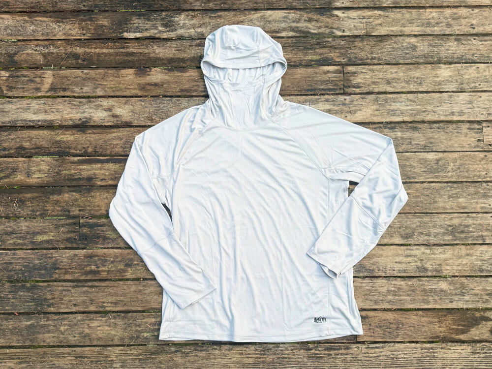 REI Co-op Flash Shade Hoodie Review-5 the REI Co-op Flash Shade Hoodie in light gray