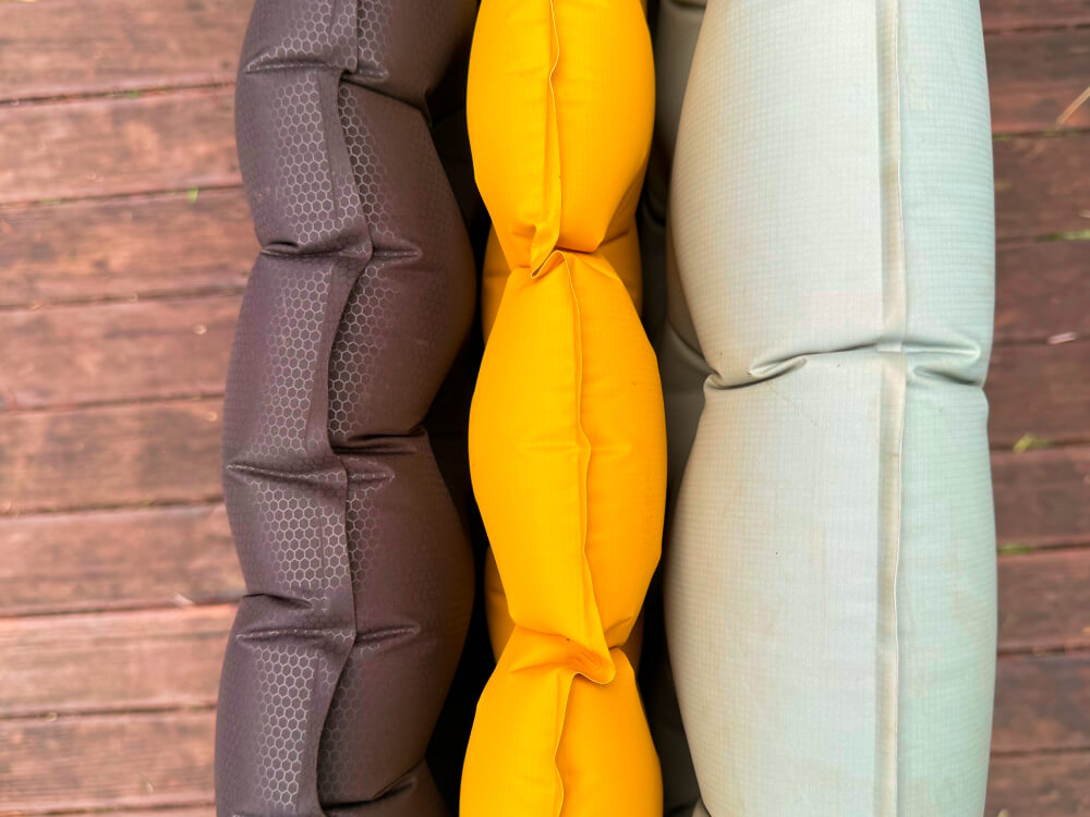 Sea to Summit Ultralight XR Insulated Sleeping Pad Review-6 thickness comparison