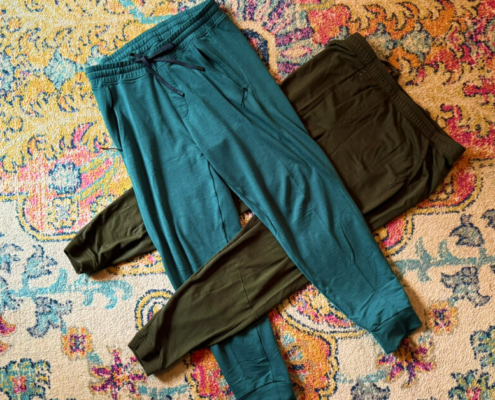 two pairs of the Best Merino Joggers & Sweatpants from outdoor brands