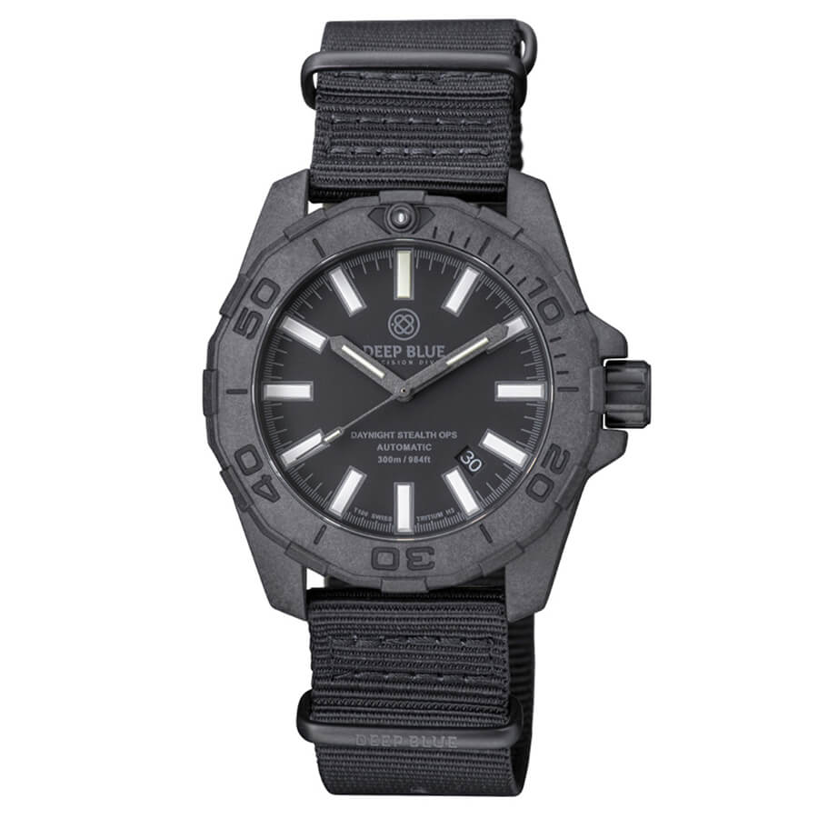 Deep Blue Stealth Ops-1 Deep Blue Stealth Ops affordable tritium watch