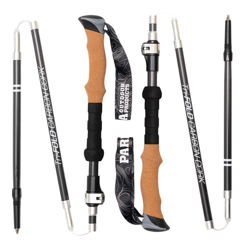 Paria Tri-Fold Carbon Cork Trekking Poles Paria Tri-Fold Carbon Cork z Poles