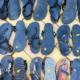 15 pairs of the best running sandals laid out side by side