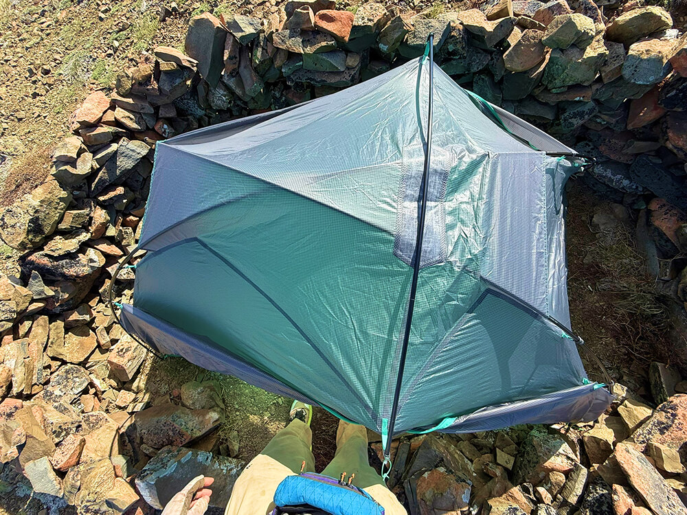Big Agnes Sarvis VST Review-5 big agnes sarvis VST 2 from above