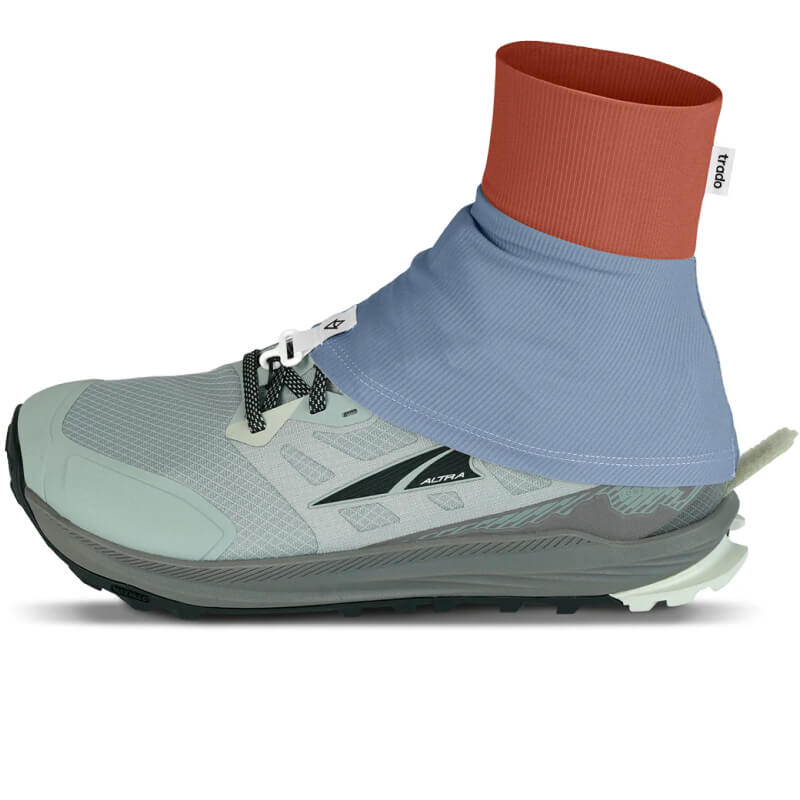 Trado Gaiters Blue Red Trado Trail Running And Hiking Gaiters in Blue Red