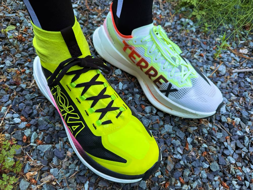 Testing two carbon plated trail super shoes at the same time Testing two carbon plated trail super shoes at the same time