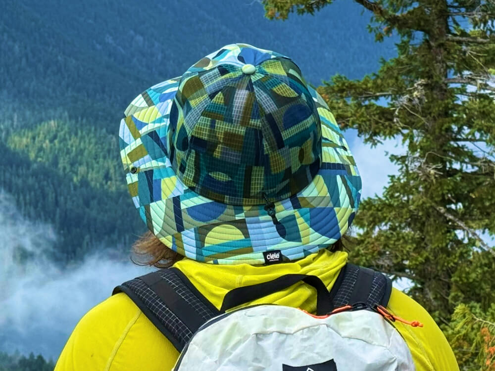 Best Bucket Hats for Running and Hiking-2 wearing ciele trail bucket hats