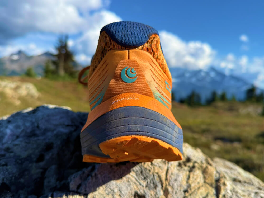 Topo Ultraventure 5 Review-3 close up on heel