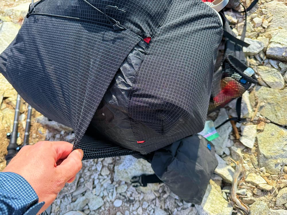 Zpacks Arc Pro Review-4 arc pro bottom pocket